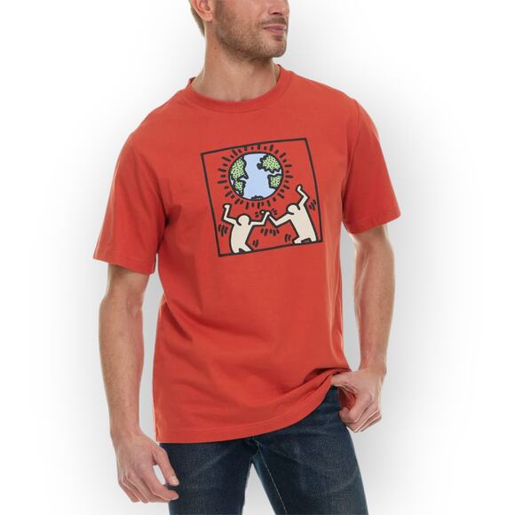 NEW Medium Keith Haring EARTH DAY T-Shirt Earth PeaceForAll - Picture 6 of 9